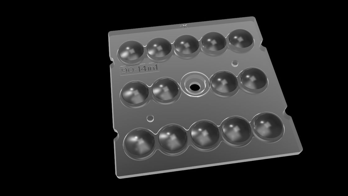 14 в 1 оптике ПММА для освещения СИД, массив объектива СИД 90 градусов для освещения тоннеля